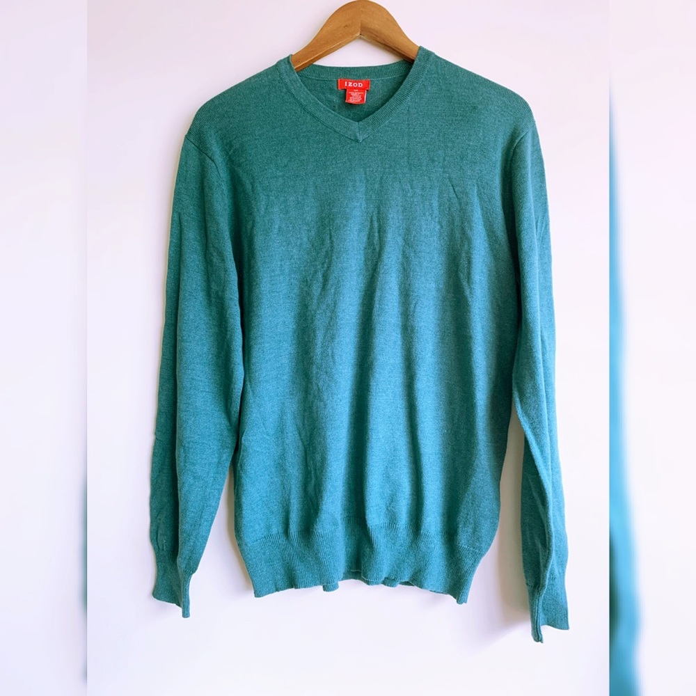 Izod Sweater Men Green Size Small
